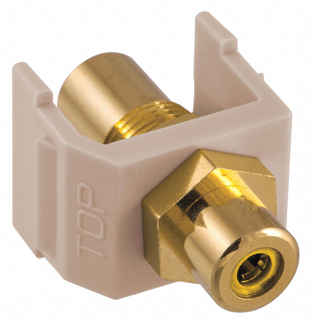 Keystone Jack, 0.8125 in H, Beige