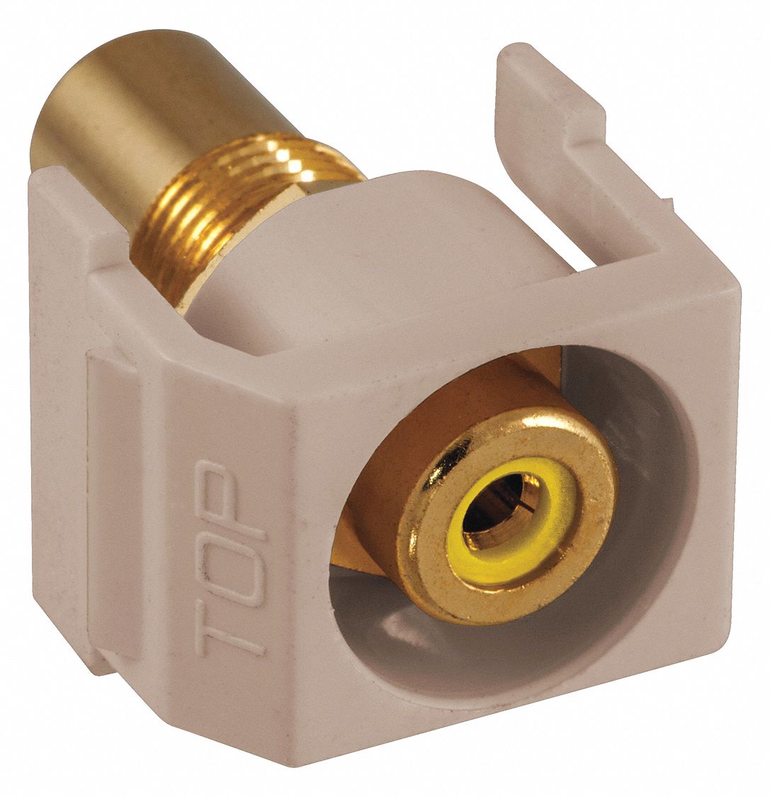 Keystone Jack, 0.875 in H, Beige