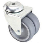 LOW-PROFILE EASY-TURN BOLT-HOLE CASTER