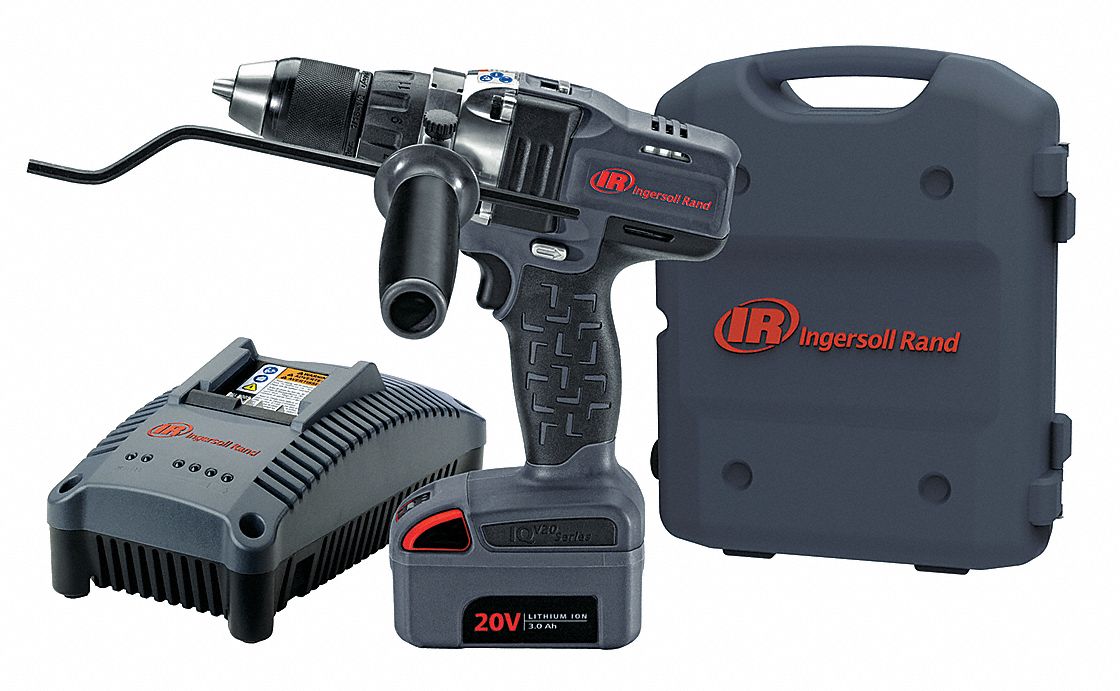 INGERSOLL RAND Drill Kit, Cordless, 0 inlb to 700 inlb, 1/2 in Chuck
