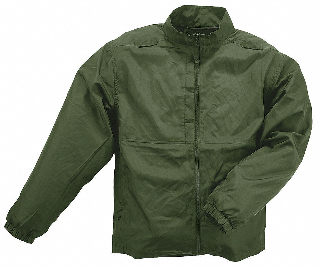 Tactical Jacket: Men's, M, Regular, Gen, Sheriff Green, Polyester, Zipper