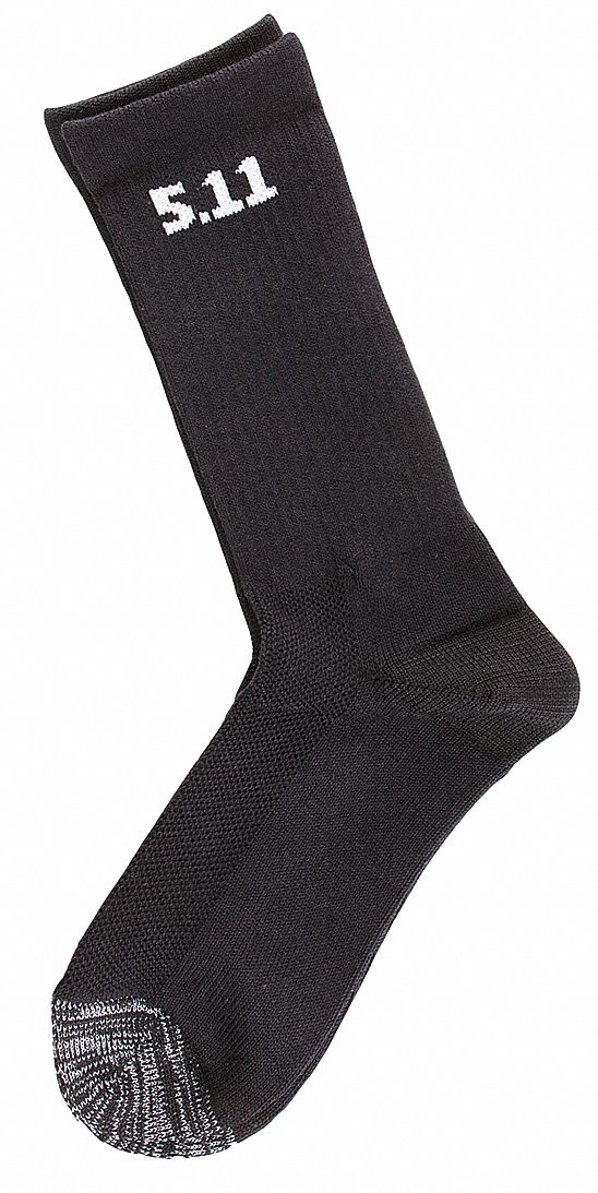 22MM16 - Boot Socks 6 In Black Universal PK3