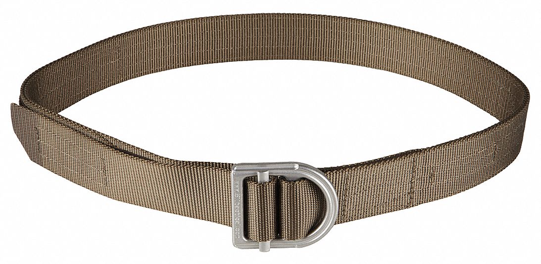 5.11 TACTICAL Trainer Belt: L, 1 1/2 in Wd, Tundra, 100% Nylon Material