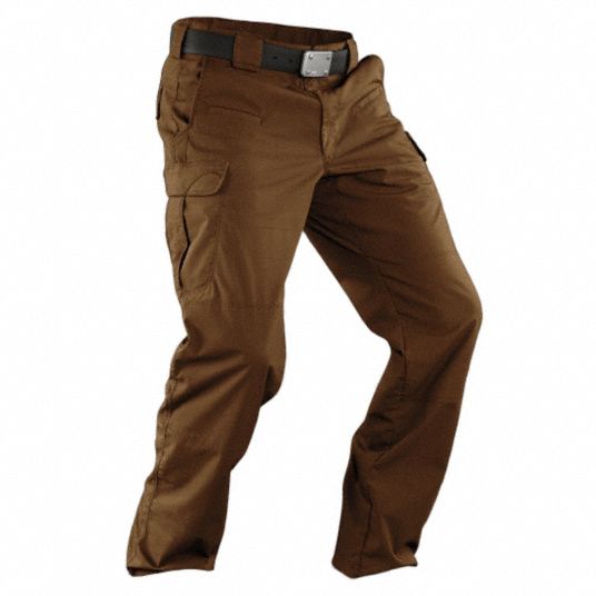 5.11 TACTICAL Stryke Pants: 38 in, Battle Brown, 38 in Fits Waist Size, 30  in Inseam