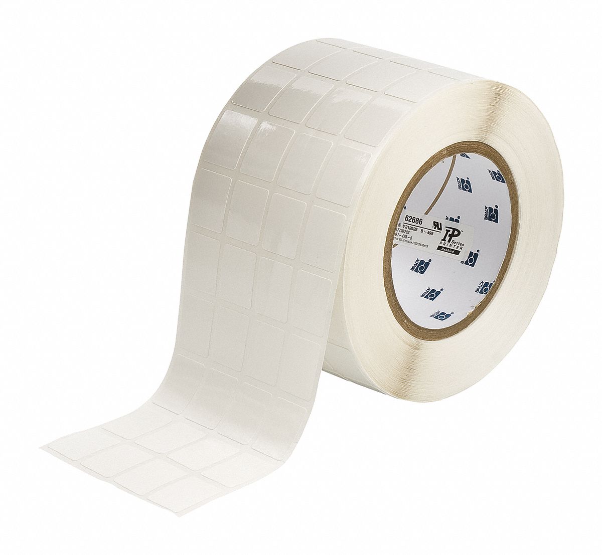 Pre-Cut Label Stock Roll White Gloss