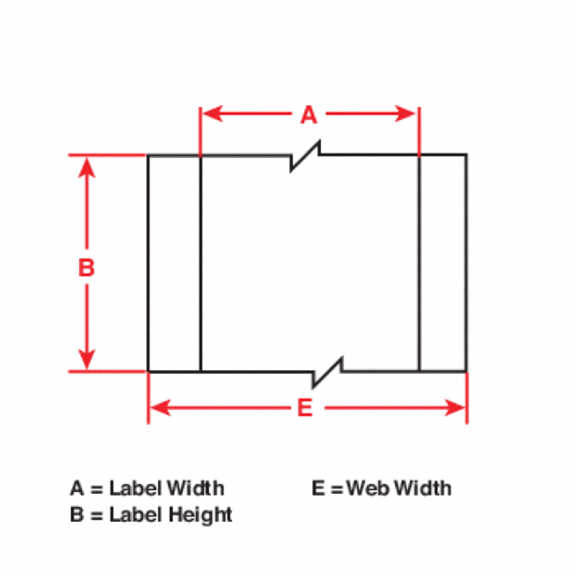 Continuous Label Stock: 4 in x 300 ft, Metalized Polyester, Metal Detectable, Gray