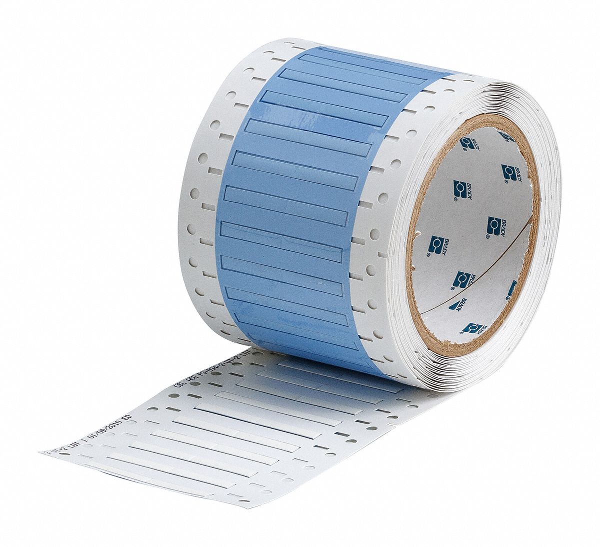 Sleeve Label: 3/32 in x 2 in, Polyolefin, White (Matte), For 20 AWG to 28 AWG Wire Gauge