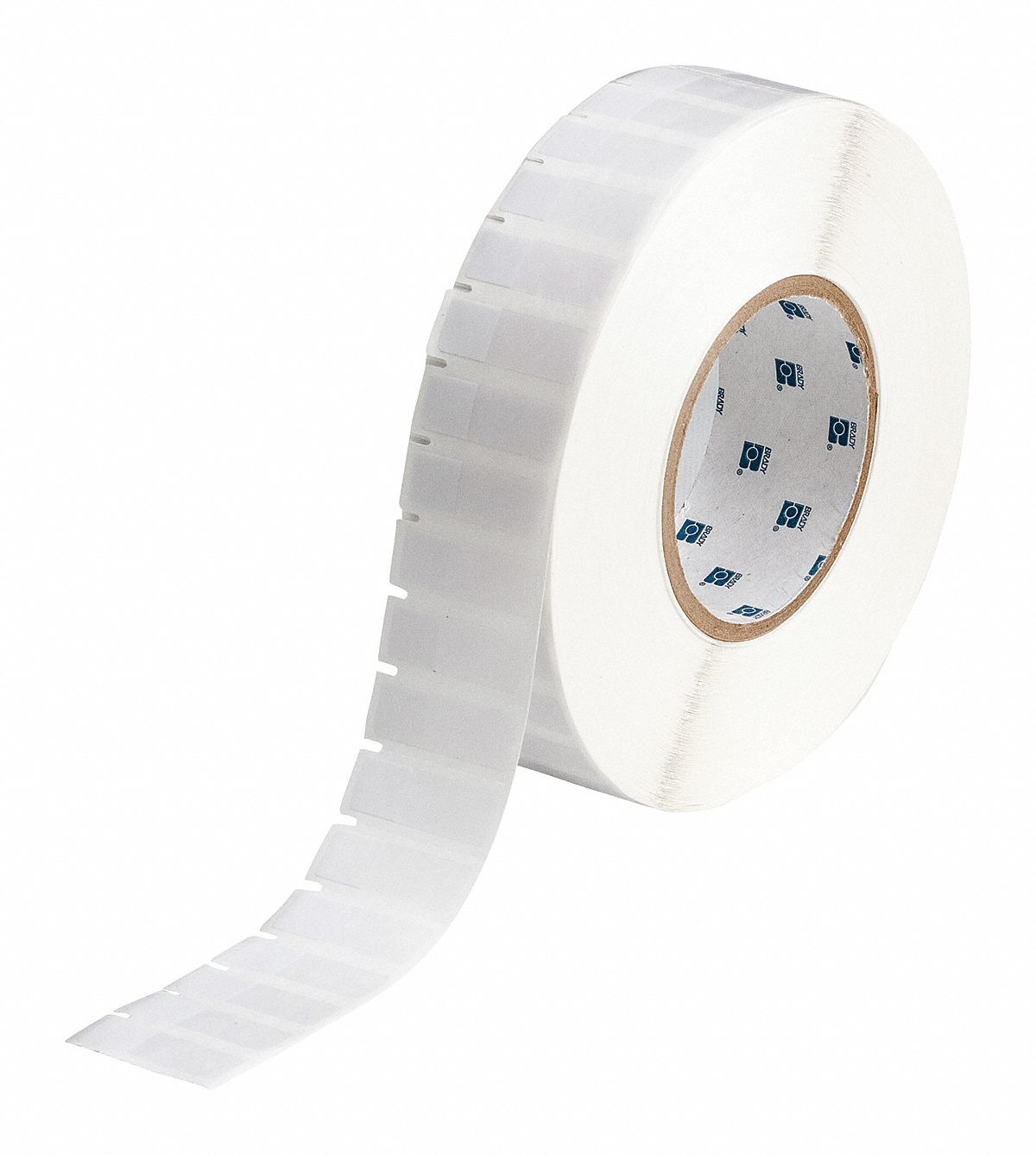 Wraparound Label: 1 7/16 in x 1/2 in, Vinyl, White (Matte), For 16 AWG to 10 AWG Wire Gauge