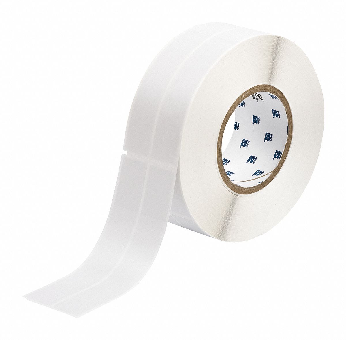 Wraparound Label: 6 in x 2 in, Vinyl, White (Matte), For 12 AWG to 8 AWG Wire Gauge
