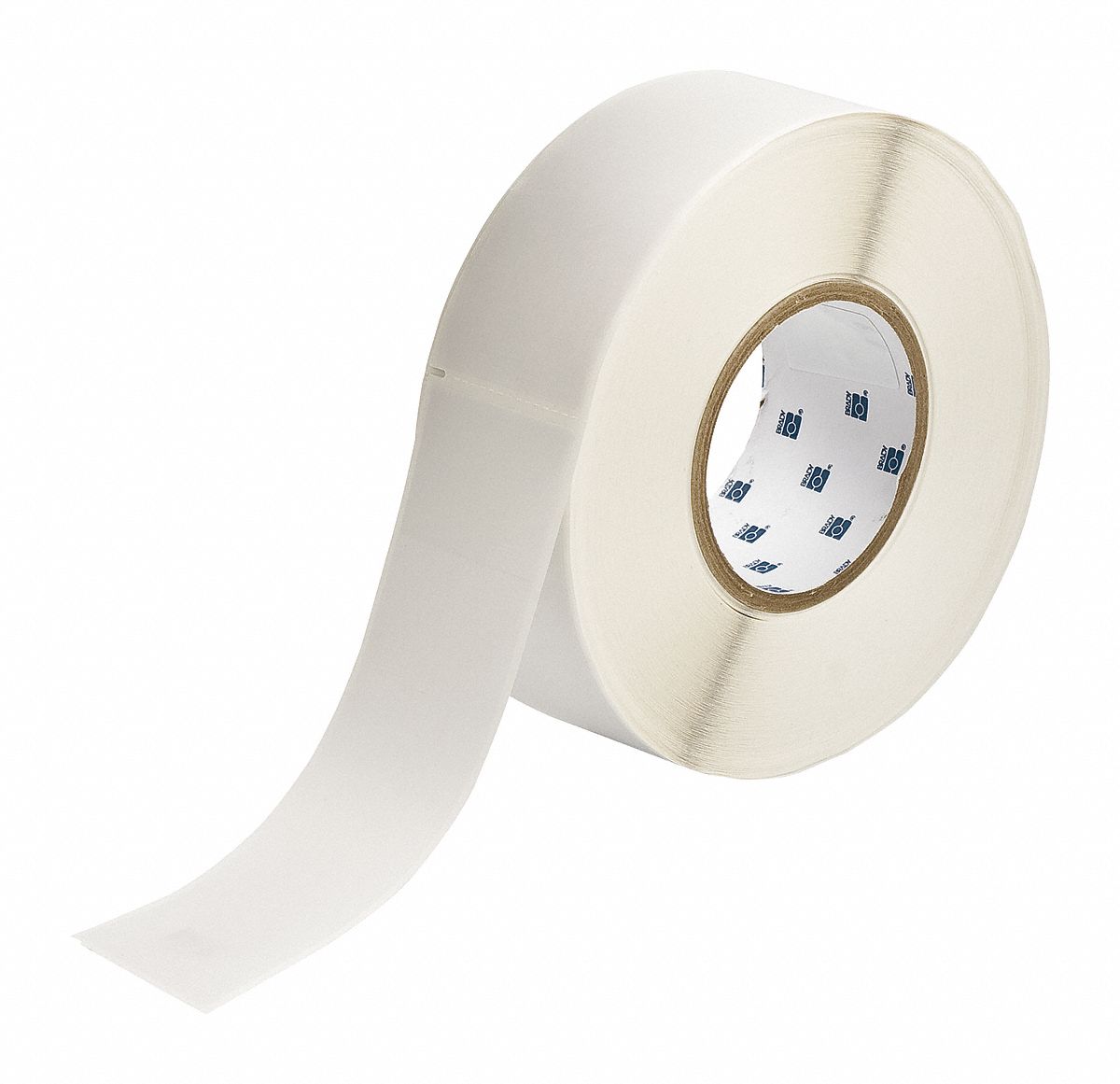 Wraparound Label: 7 in x 2 in, Vinyl, White (Matte), For 12 AWG to 8 AWG Wire Gauge