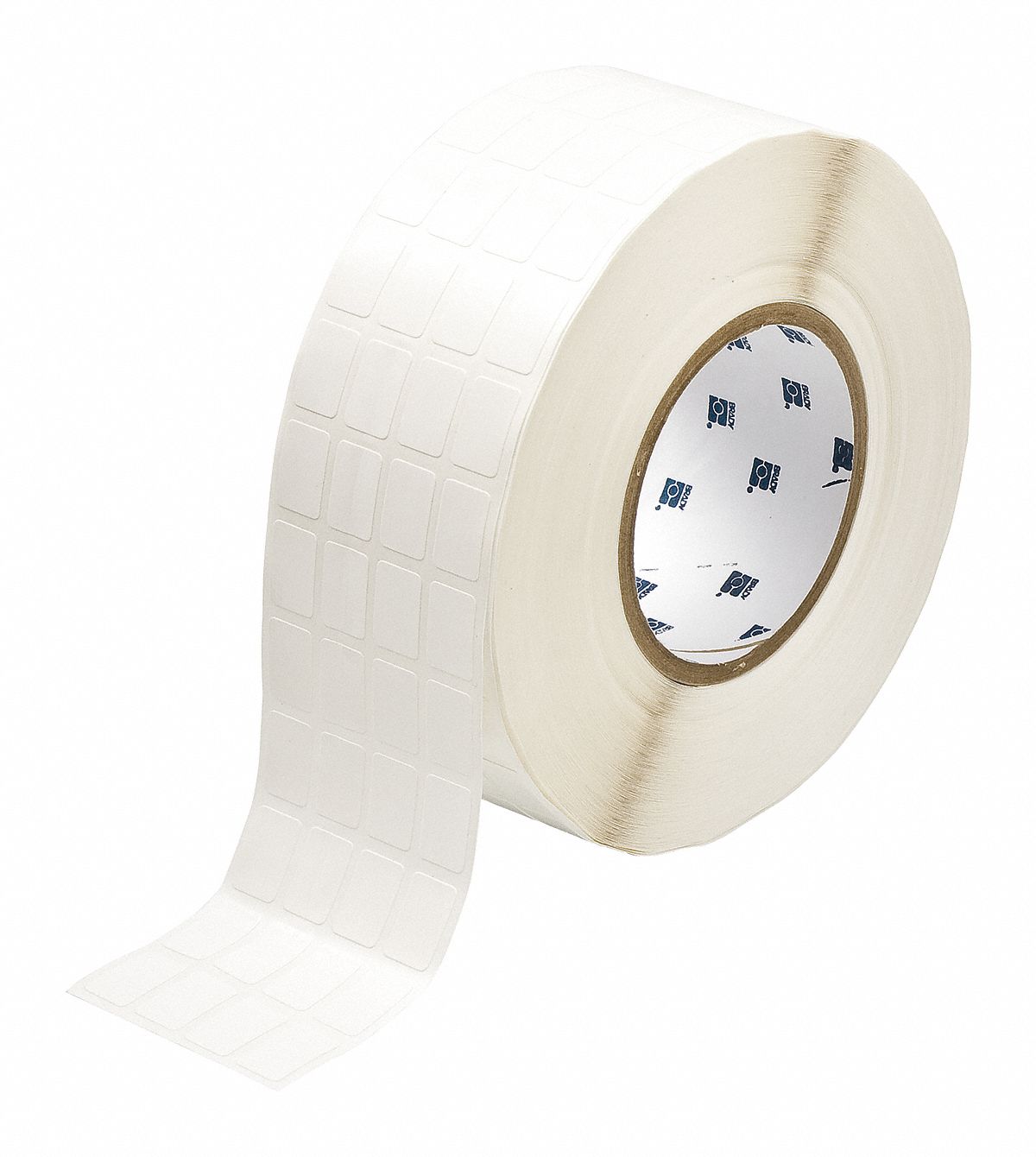 Wraparound Label: 3/4 in x 1/2 in, Nylon, Black on White, For 2 AWG to 0 AWG Wire Gauge