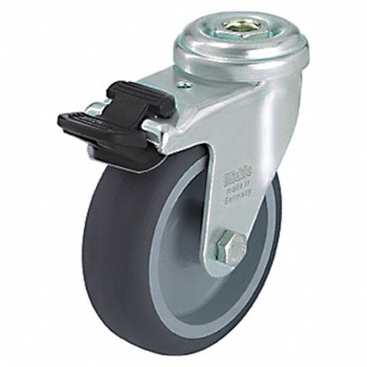 APPROVED VENDOR Corrosion-Resistant Bolt-Hole Caster: 3 in Wheel Dia., 165  lb