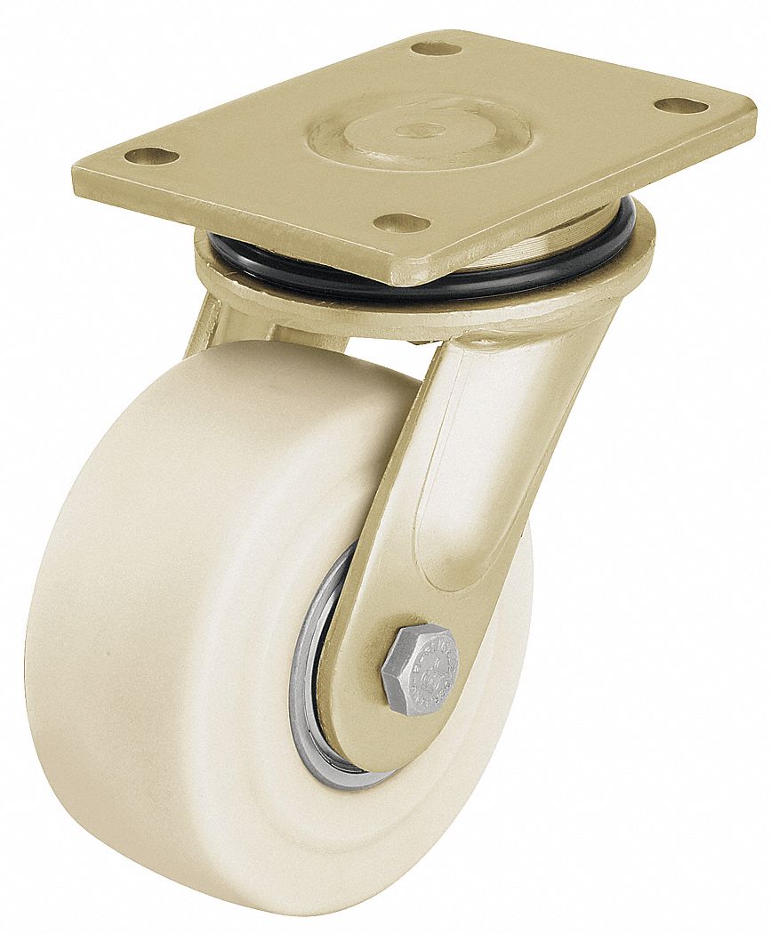 Plate Caster, Swivel, 8 1/16"H