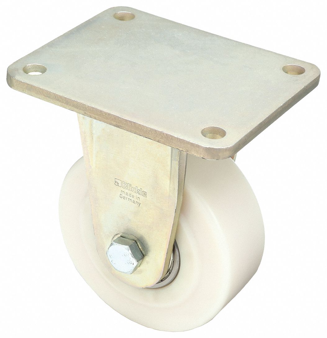 Plate Caster, Rigid, 8 1/16"H