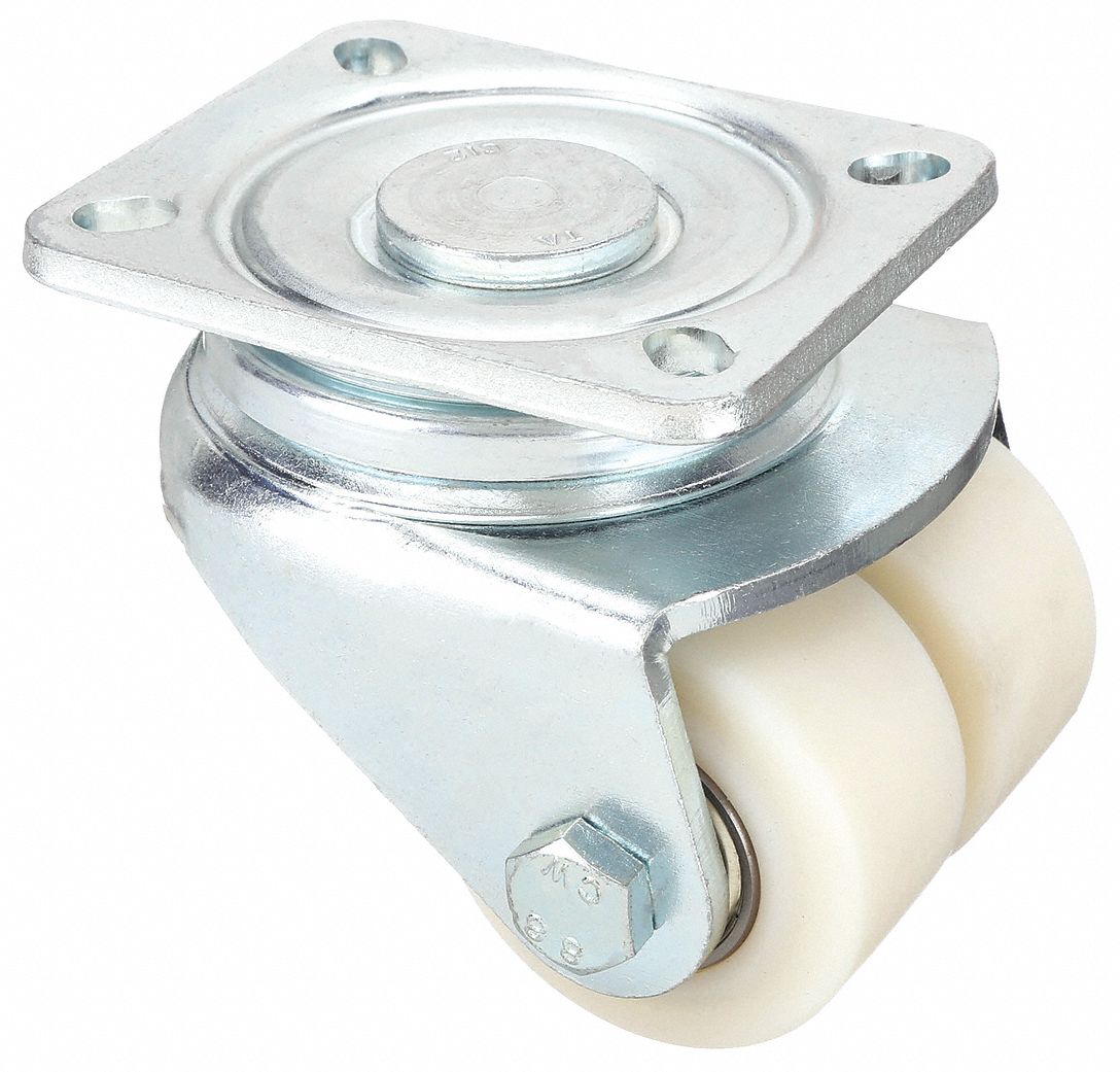 Plate Caster, Swivel, 3 5/8"H