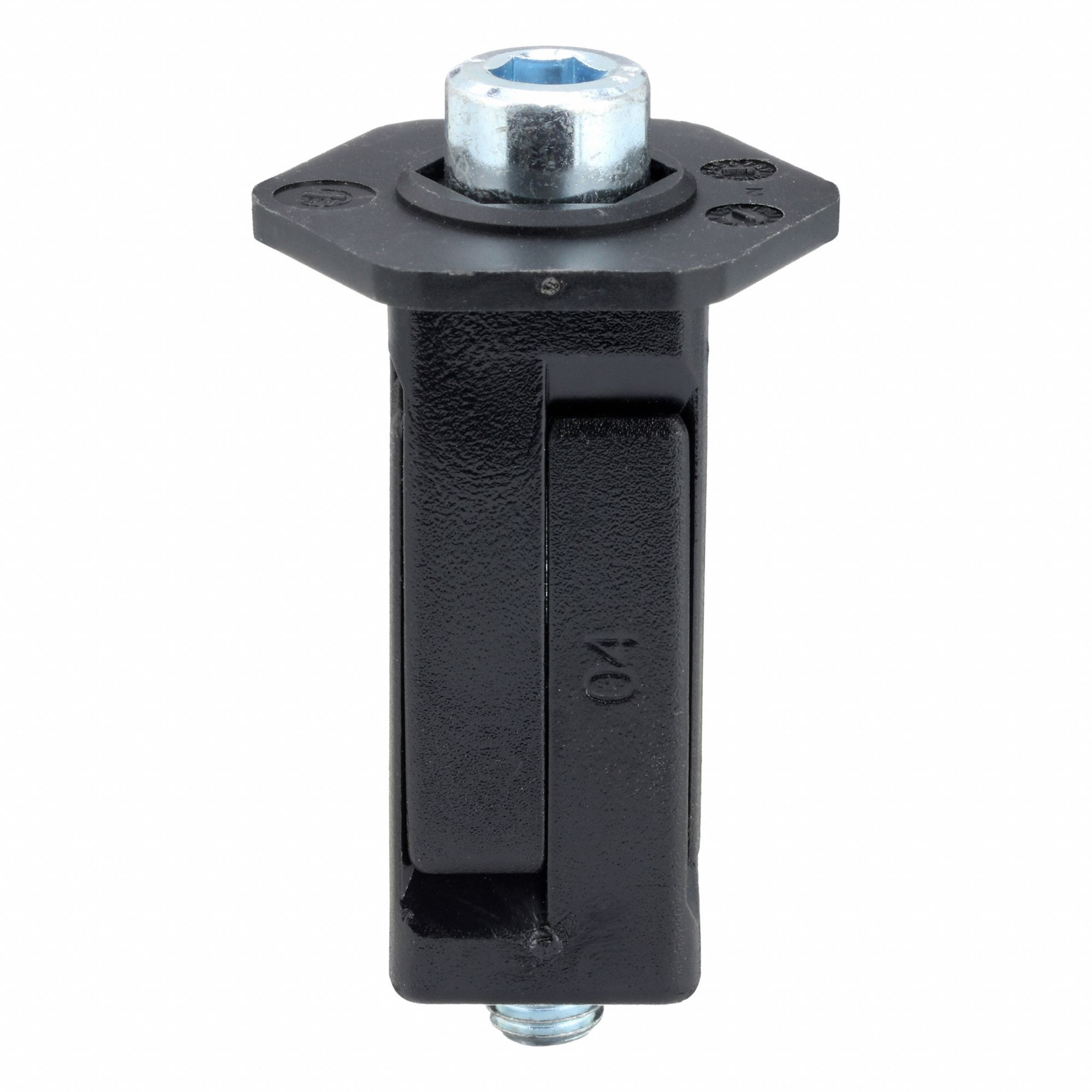 Bolt-Hole Caster Expanding Mounting Stem: 2 1/2 in Stem Lg, Carbon Steel, Square