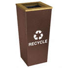 Square Metal Recycling Cans & Stations