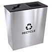 Rectangular Metal Recycling Cans & Stations image