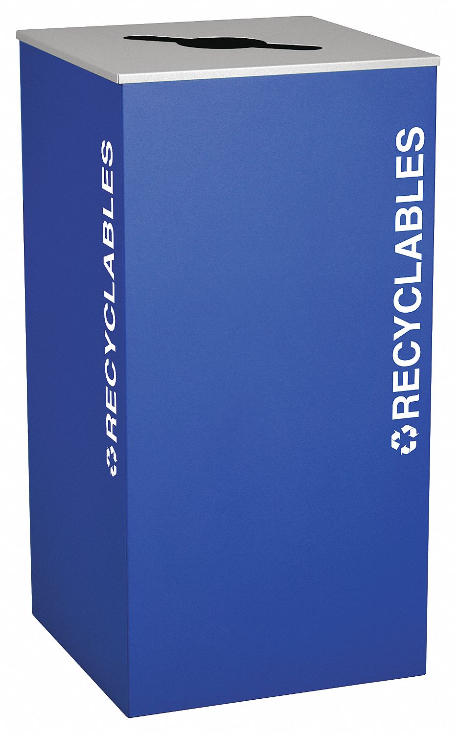 RECYCLING CONTAINER,BLUE,36 GAL.