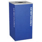 RECYCLING CONTAINER,BLUE,36 GAL.