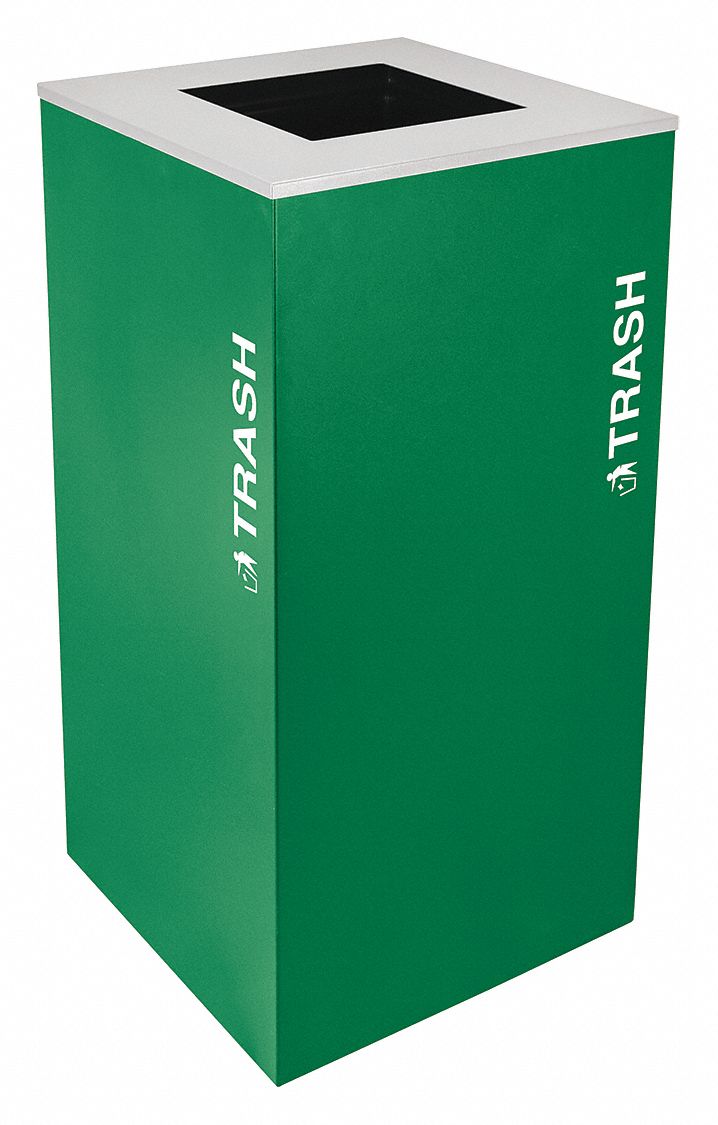 TOUGH GUY, Steel, Flat with Top Opening Top, Trash Can 22N32122N321