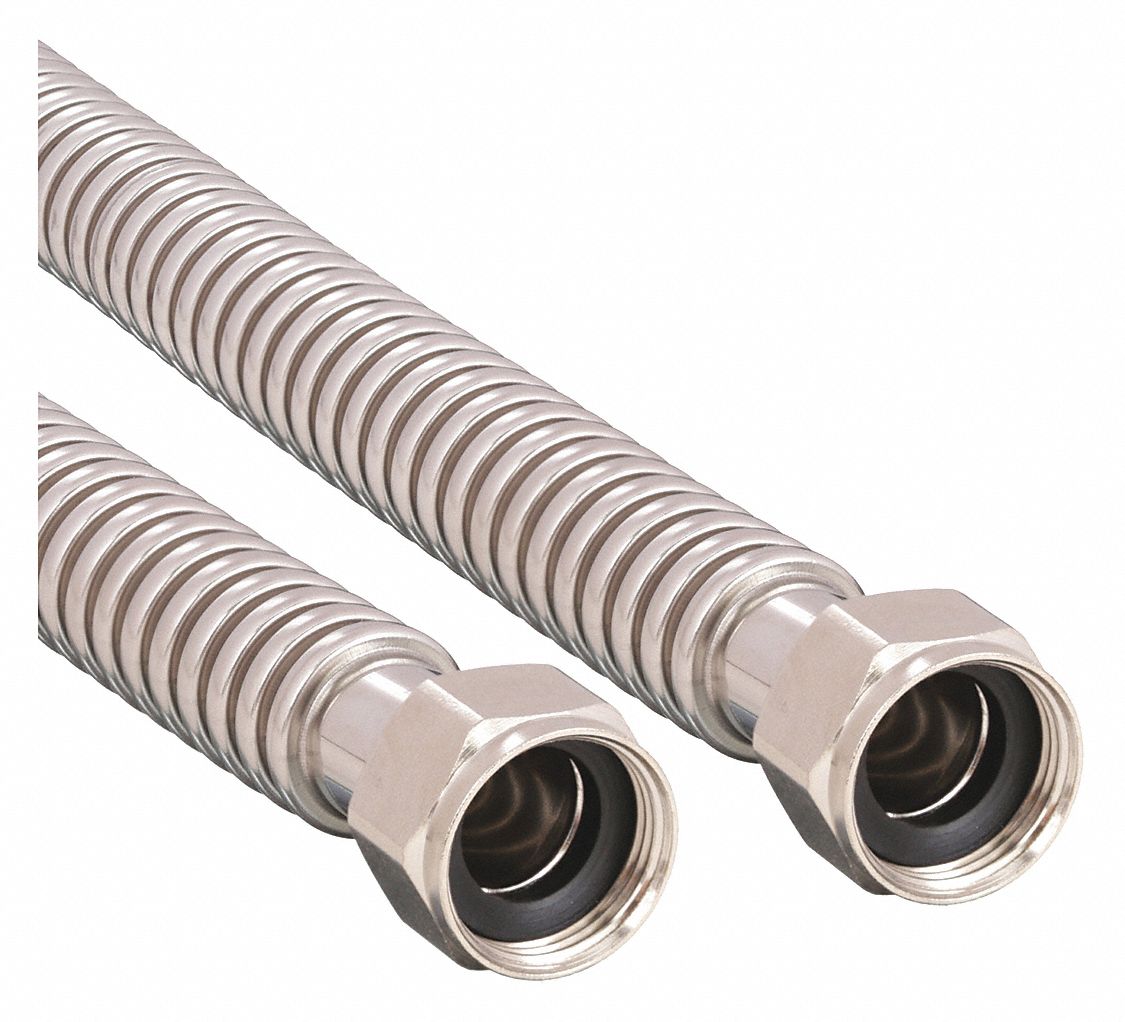 WATER CONNECTOR: ¾ IN HOSE ID, 125 PSI, 304 STAINLESS STEEL, 304 STAINLESS STEEL, WATER