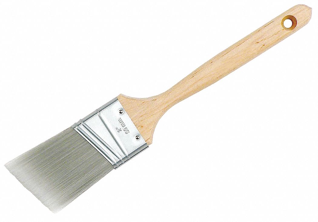 ABILITY ONE Paint Brush Angle Sash Brush, 2 in, Synthetic, Polyester