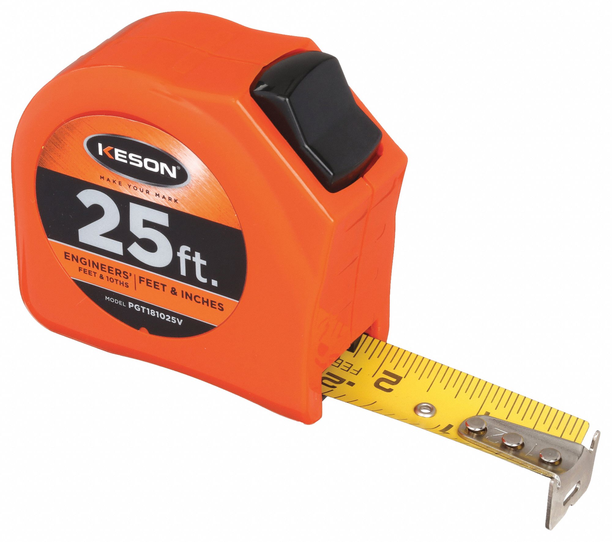 MEASURING TAPE,1 IN X 25 FT,ORANGE