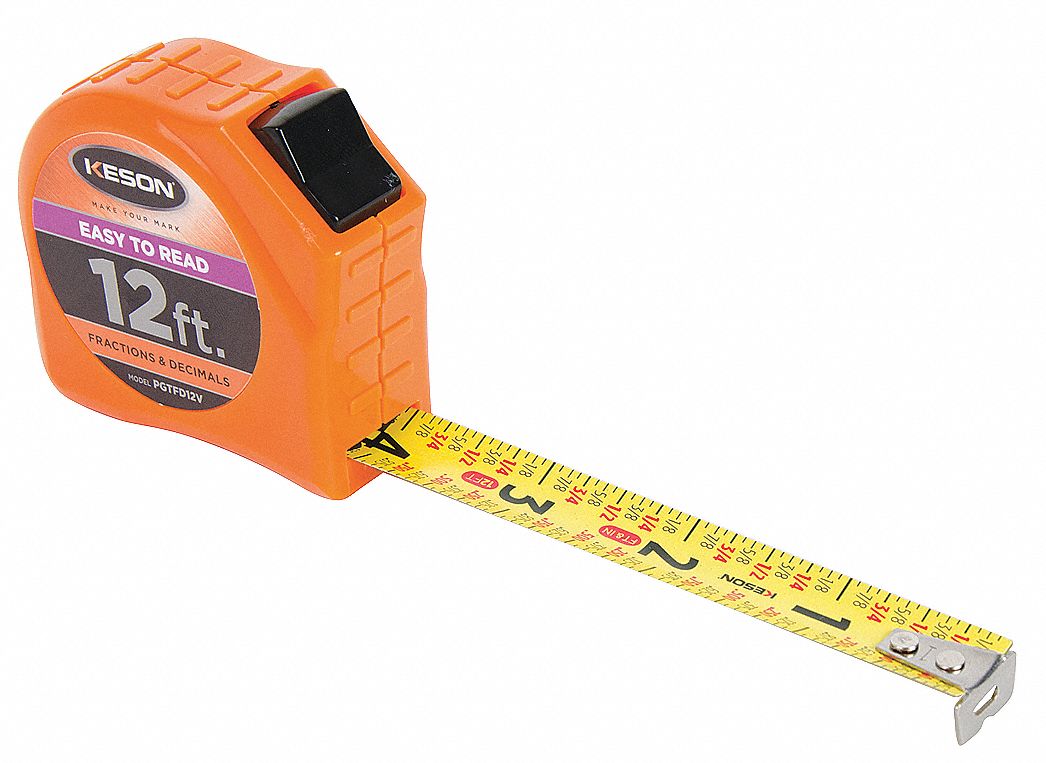 Fractional read store tape measure