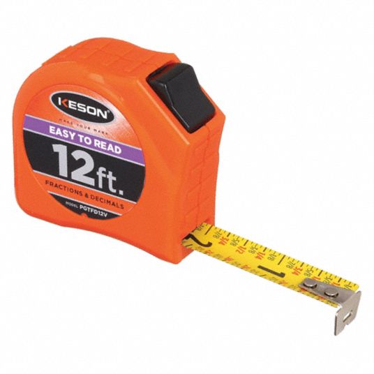 Tape Measure12Ft, 8Pack Bulk Easy Read Measuring Tape Retractable with  Fractions