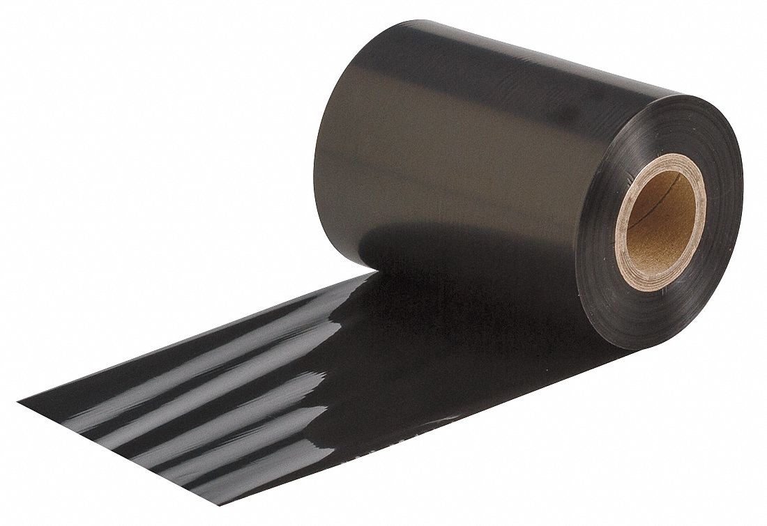 Single-Color Printer Ribbon: 3 1/4 in x 984 ft, Black, Resin, R6600