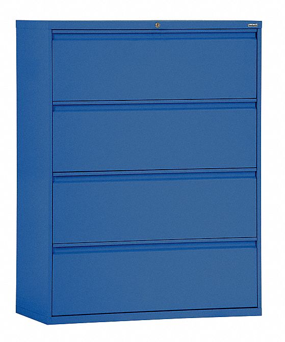 Sandusky Lateral File Cabinet 4 Drawer Blue 22nd53 Lf8f364 06