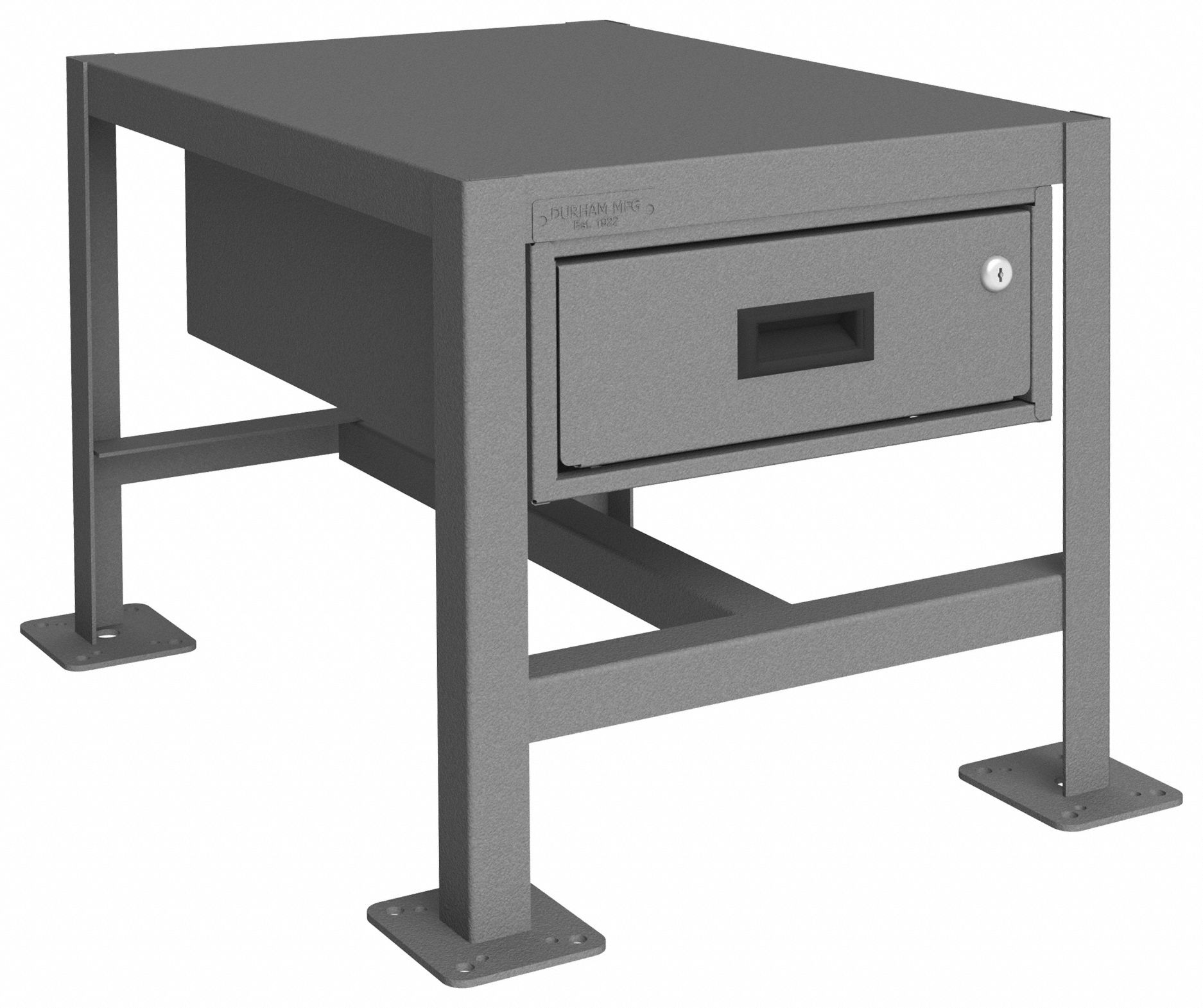 DURHAM MFG, Fixed Ht, Steel, Work Table 22ND73MTD1824182K195 Grainger
