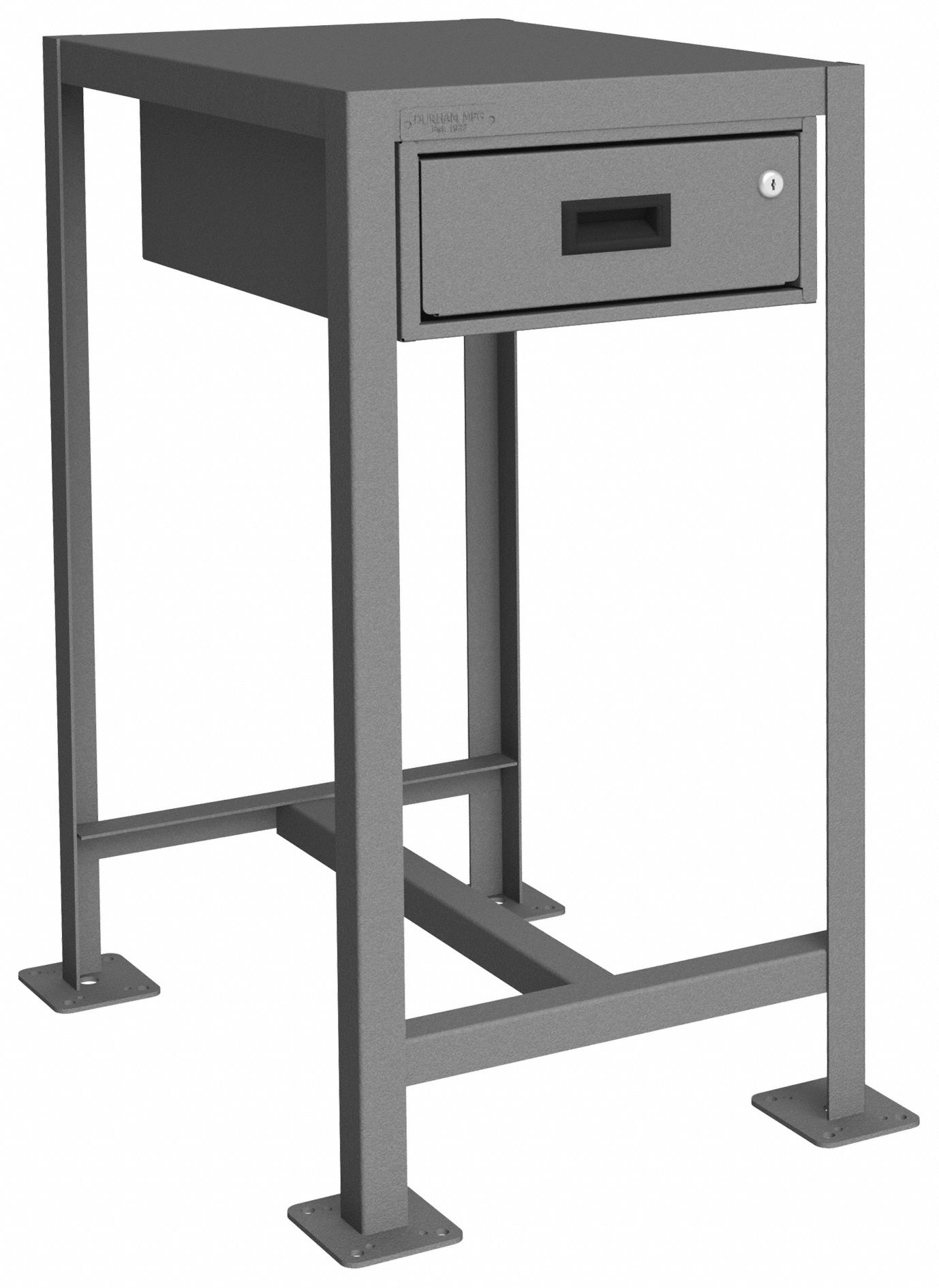 WORK TABLE, FIXED H, STEEL, 24 IN X 18 IN, 2,000 LB OVERALL LOAD CAPACITY, STEEL