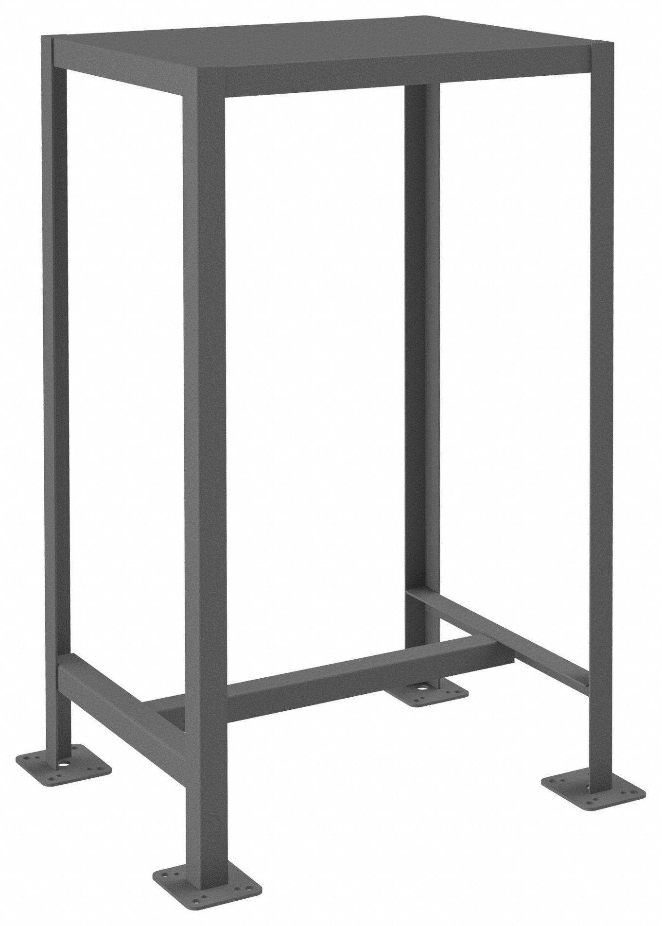 WORK TABLE, FIXED H, STEEL, 24 IN X 18 IN, 2,000 LB OVERALL LOAD CAPACITY, STEEL