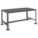 WORK TABLE, FIXED H, STEEL, 48 IN X 24 IN, 2,000 LB OVERALL LOAD CAPACITY, STEEL