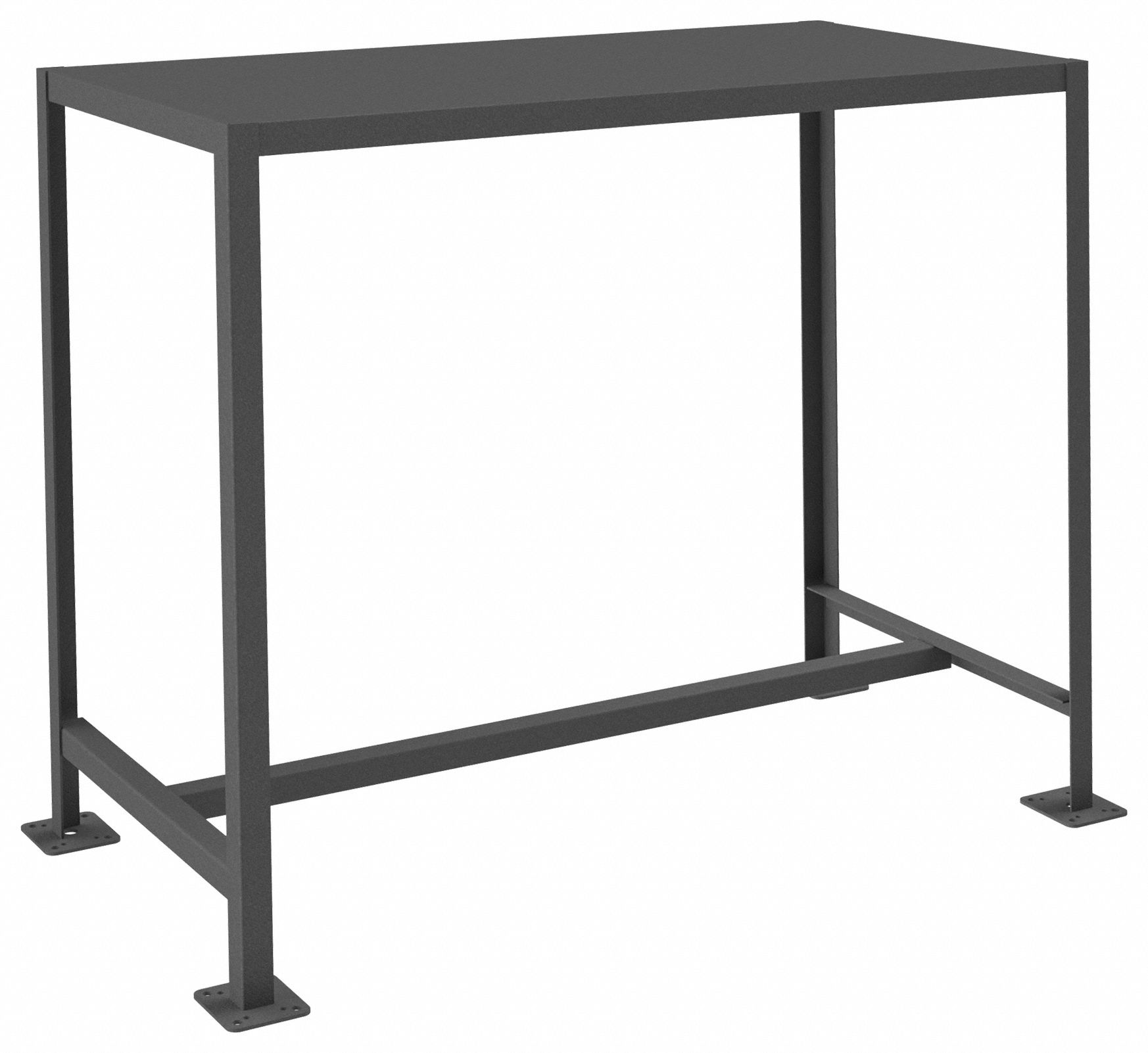WORK TABLE, FIXED H, STEEL, 48 IN X 24 IN, 2,000 LB OVERALL LOAD CAPACITY, STEEL