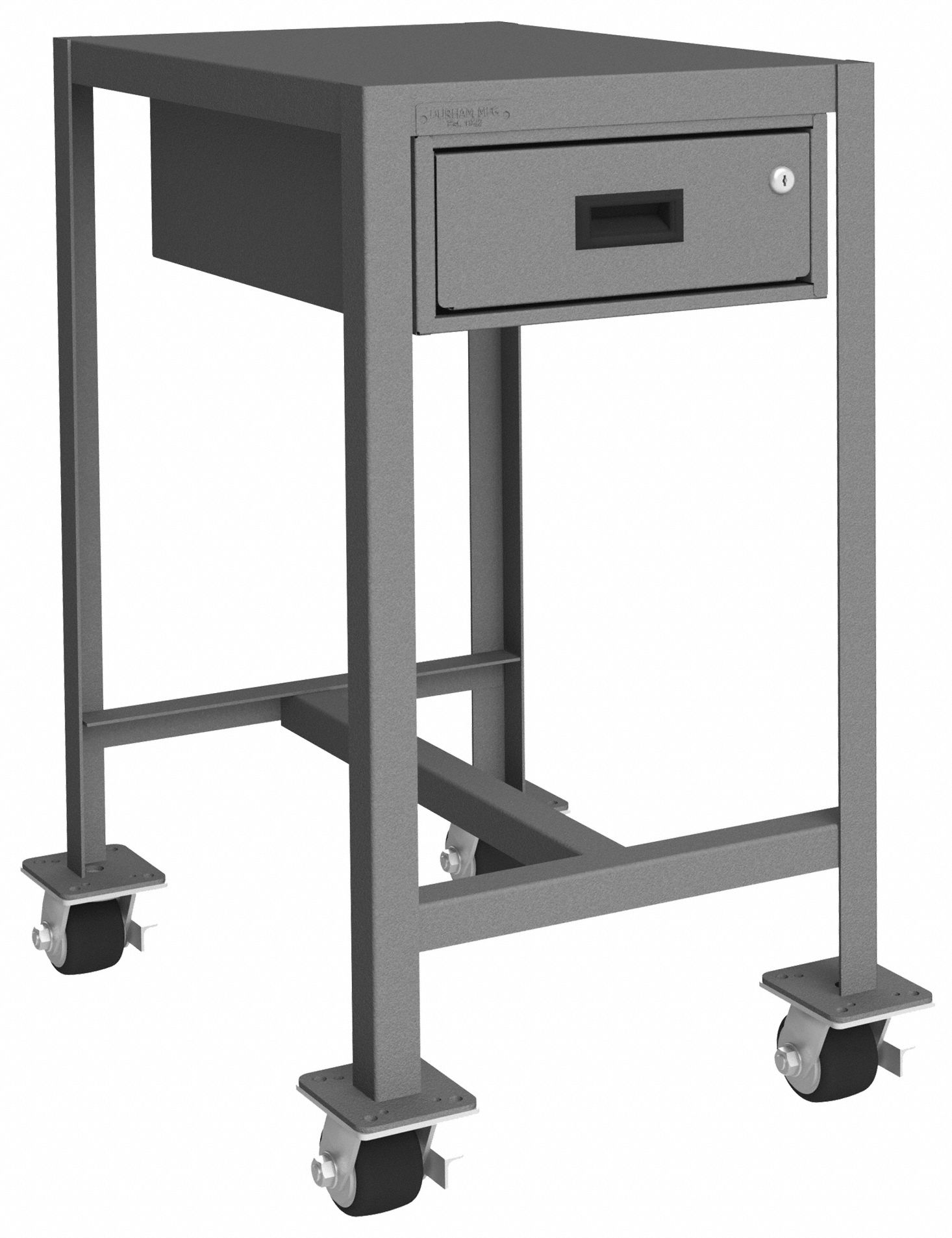 WORK TABLE, FIXED H, STEEL, 24 IN X 18 IN, 2,000 LB OVERALL LOAD CAPACITY
