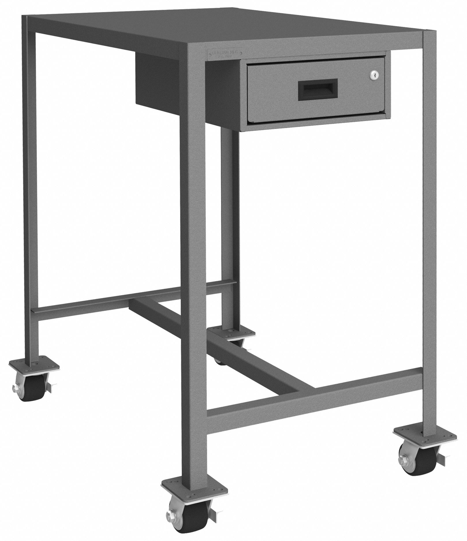 WORK TABLE, FIXED H, STEEL, 36 IN X 24 IN, 2,000 LB OVERALL LOAD CAPACITY
