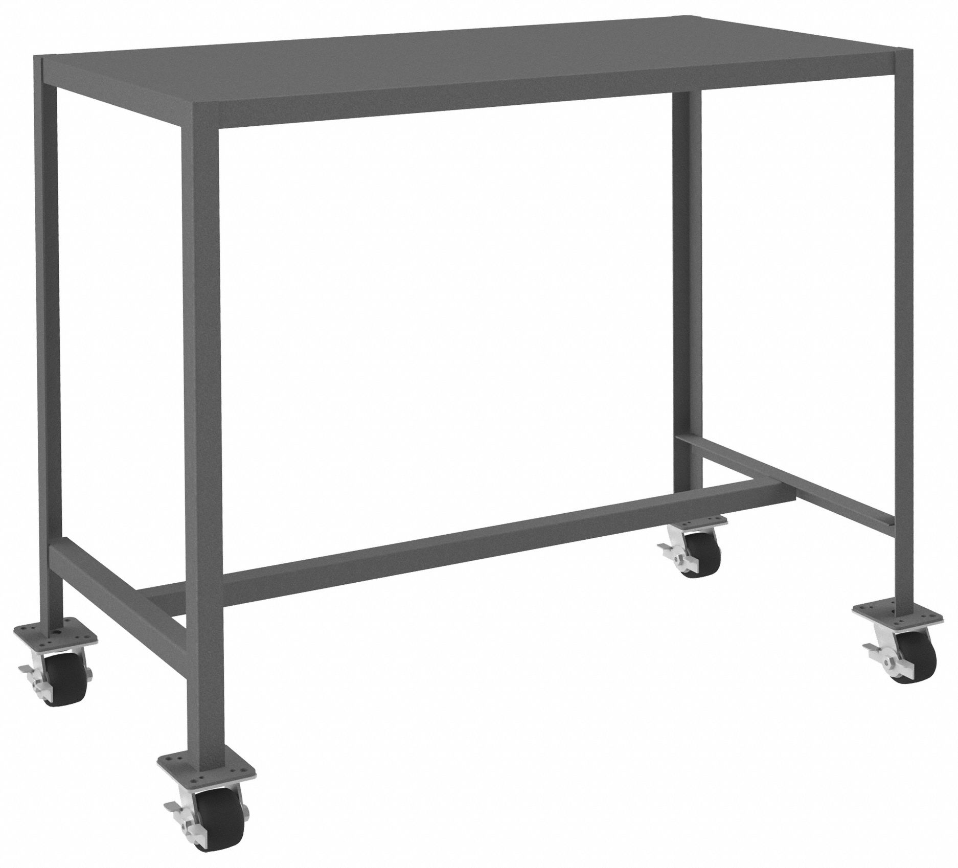 WORK TABLE, FIXED H, STEEL, 48 IN X 24 IN, 2,000 LB OVERALL LOAD CAPACITY