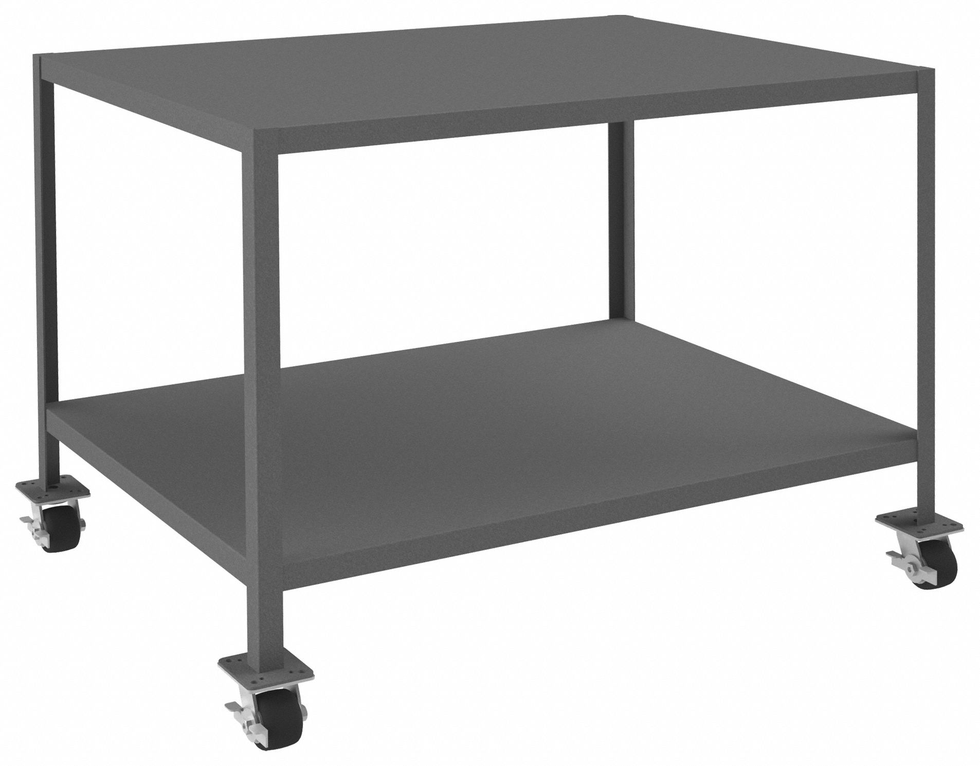 WORK TABLE, FIXED H, STEEL, 48 IN X 36 IN, 3,000 LB OVERALL LOAD CAPACITY