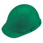 WELDING CAP, RATCHET, CSA TYPE 2/CLASS E, ACCESSORY SLOTS, GREEN, SIZE 6 5/8 TO 8, POLYCARBONATE