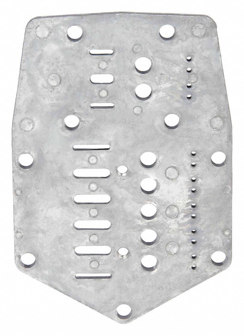 Valve Plate, Reed Threaded, Aluminum: M2088, RV15A/RV30A