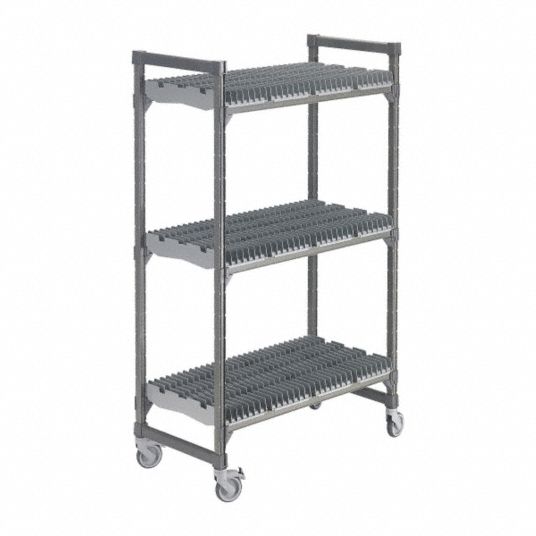 CAMBRO, 3 Shelves, 84 Slots, Drying Rack Cart - 22NV11|EAEMU244878DRPKG ...