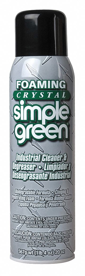 Simple Green 20 oz. Foaming Crystal Cleaner/Degreaser Aerosol 0600000119010  - The Home Depot