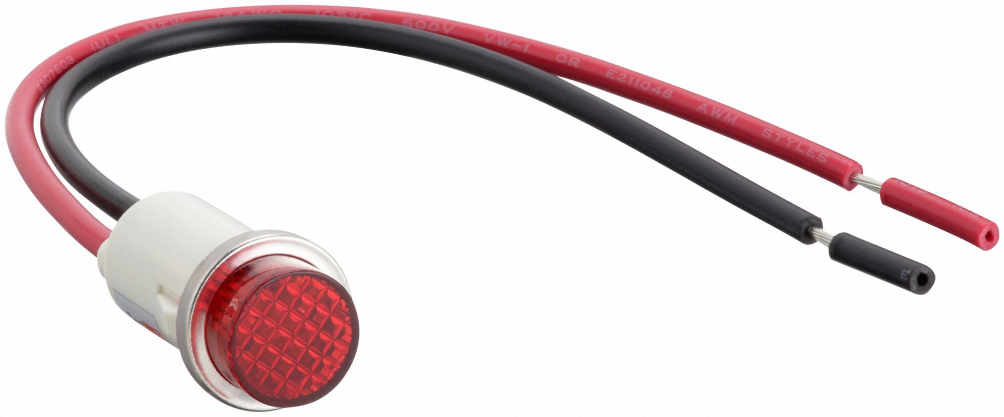 Raised Panel Light: 12 mm Panel Mounting Hole Dia, LED, Raised Head