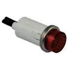 Luz Indicadora Elevada, Tipo LED, Voltaje 24VCA/CD, Diámetro de Montaje de 1/2", Color Rojo