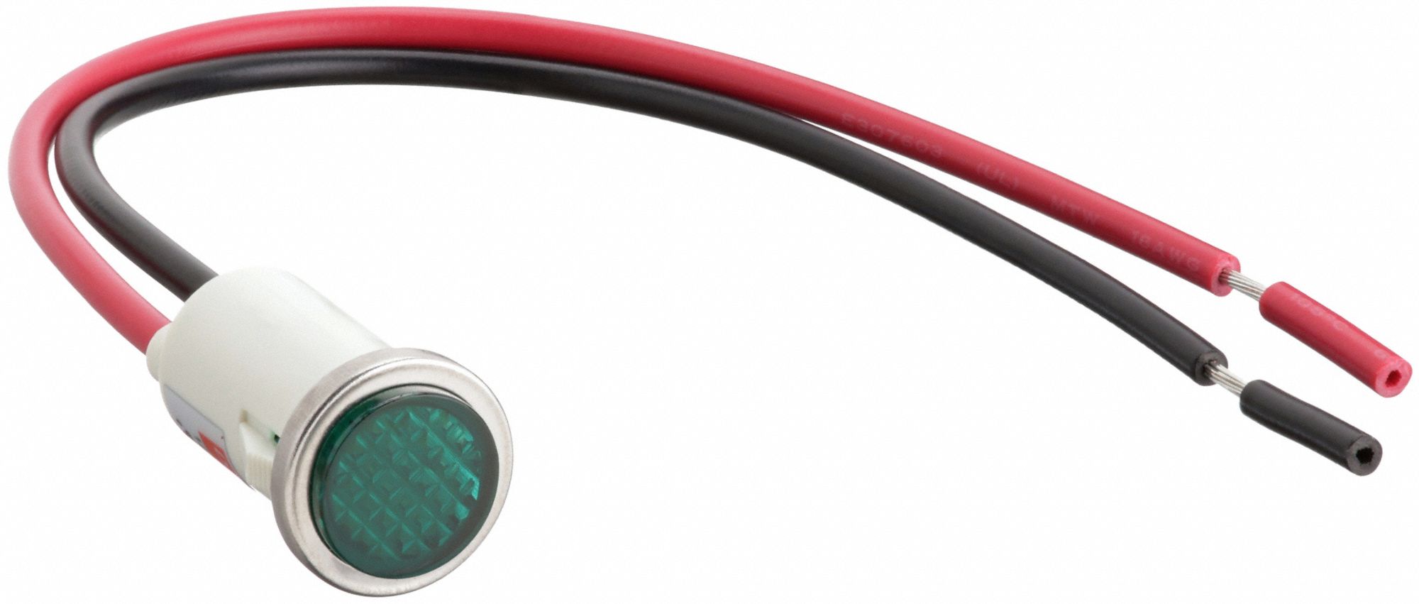 Raised Indicator Light Red 120V