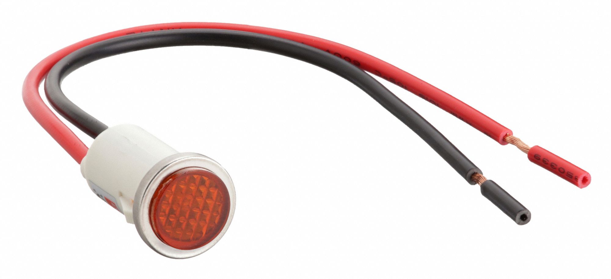 Flush Panel Light: 12 mm Panel Mounting Hole Dia, LED, Flush Head