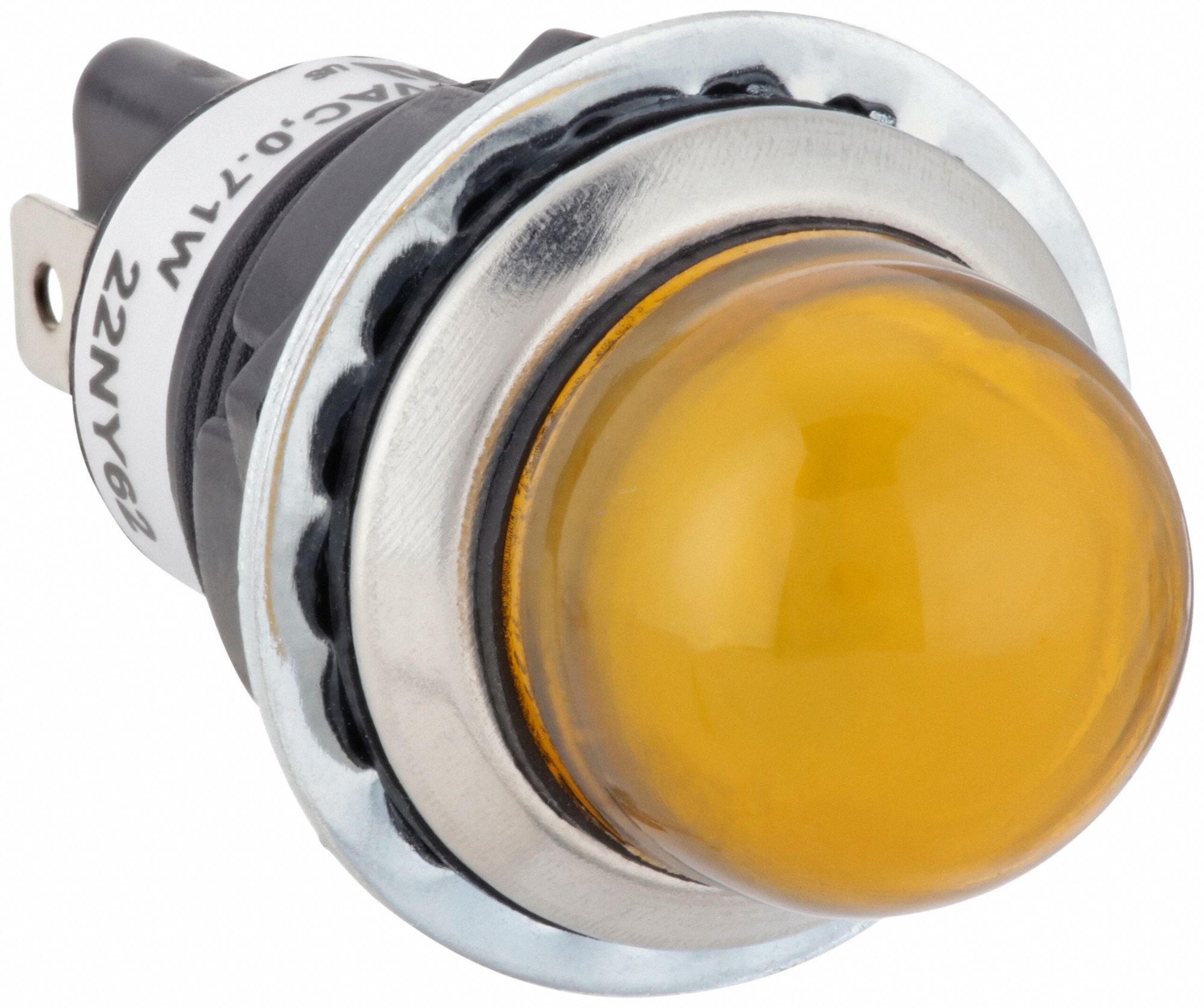 Raised Panel Light: 18 mm Panel Mounting Hole Dia, LED, Raised Head